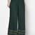 Rayon flared slip-on palazzo,bottle green,(s,m,l,xl,2xl,3xl)