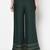 Rayon flared slip-on palazzo,bottle green,(s,m,l,xl,2xl,3xl)