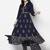 Rayon block print flared slip-on palazzo,navy blue,(s,m,l,xl,2xl,3xl)
