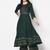 Rayon flared slip-on palazzo,bottle green,(s,m,l,xl,2xl,3xl)