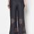 Rayon block print flared slip-on palazzo,dark grey,(s,m,l,xl,2xl,3xl)
