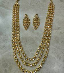 bridal layered kundan necklace set