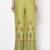 Rayon block print flared slip-on palazzo,parrot green,(s,m,l,xl,2xl,3xl)