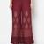 Rayon block print flared slip-on palazzo,maroon,(s,m,l,xl,2xl,3xl)