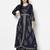 Rayon gold print flared slip-on palazzo,navy blue,(s,m,l,xl,2xl,3xl)