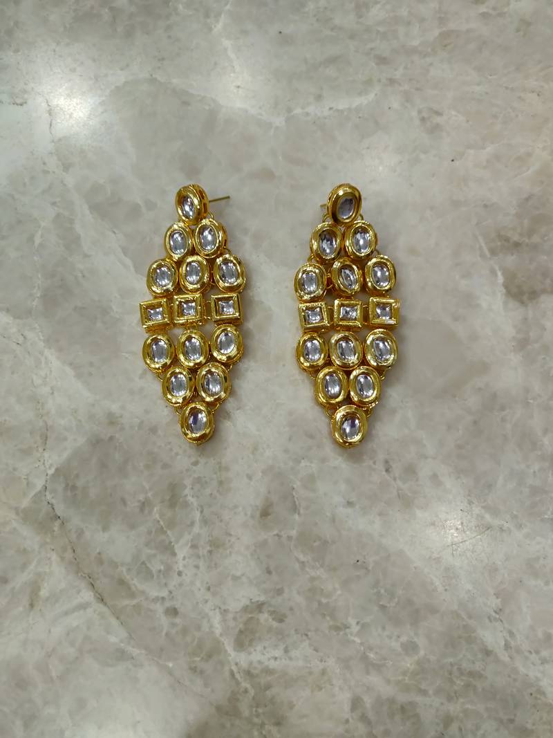 bridal layered kundan necklace set
