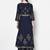 Rayon foil print anarkali kurta,navy blue,(s,m,l,xl,2xl,3xl)