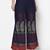 Rayon block print flared slip-on palazzo,navy blue,(s,m,l,xl,2xl,3xl)