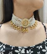 pearl choker necklace for women (only necklace)