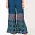Rayon block print flared palazzo,blue,(s,m,l,xl,2xl,3xl)