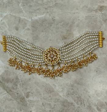 pearl choker necklace for women (only necklace) 2