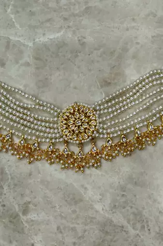 pearl choker necklace for women (only necklace)
