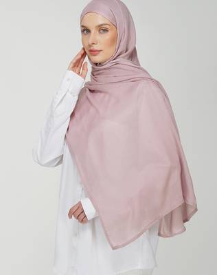 Mauve premium modal solid hijab 2