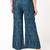 Rayon block print flared palazzo,blue,(s,m,l,xl,2xl,3xl)