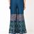 Rayon block print flared palazzo,blue,(s,m,l,xl,2xl,3xl)