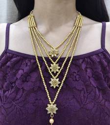 stone studded layered necklace for women (only necklace)