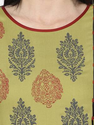 Rayon block print anarkali palazzo set,parrot green,(s,m,l,xl,2xl,3xl) 5
