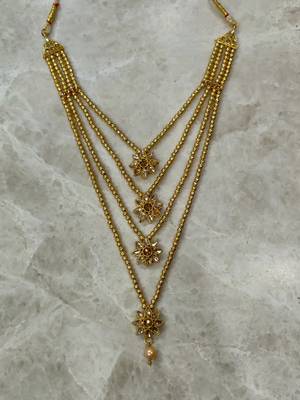 stone studded layered necklace for women (only necklace) 2
