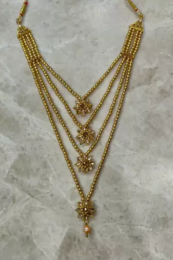 stone studded layered necklace for women (only necklace)