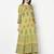 Rayon block print anarkali kurta,parrot green,(s,m,l,xl,2xl,3xl)