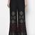 Rayon block print flared slip-on palazzo,black,(s,m,l,xl,2xl,3xl)