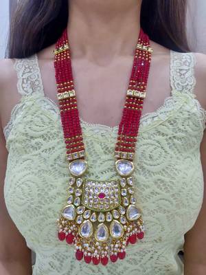 bridal kundan necklace set for women 1