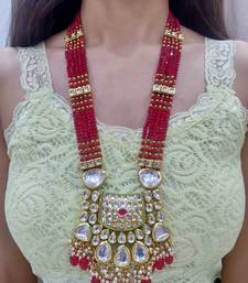 bridal kundan necklace set for women