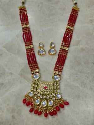 bridal kundan necklace set for women 3