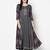 Rayon block print anarkali palazzo set,dark grey,(s,m,l,xl,2xl,3xl)