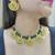 green kundan necklace set