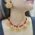 red kundan necklace set