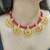 red kundan necklace set