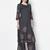 Rayon block print straight kurta palazzo set,dark grey,(s,m,l,xl,2xl,3xl)