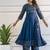 Rayon foil print angrakha anarkali kurta,blue,(s,m,l,xl,2xl,3xl)