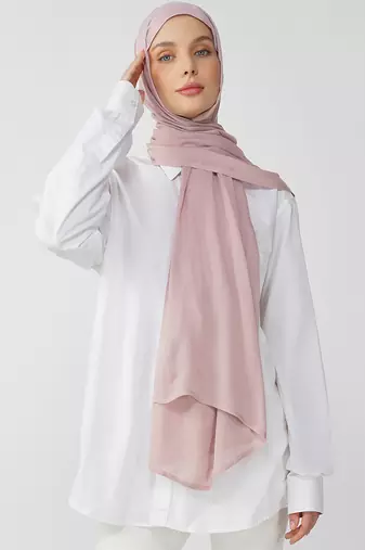 Mauve premium modal solid hijab
