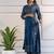 Rayon foil print angrakha anarkali kurta,blue,(s,m,l,xl,2xl,3xl)