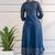 Rayon foil print angrakha anarkali kurta,blue,(s,m,l,xl,2xl,3xl)