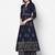 Rayon block print anarkali palazzo set,navy blue,(s,m,l,xl,2xl,3xl)