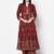 Rayon block print anarkali palazzo set,maroon,(s,m,l,xl,2xl,3xl)