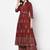 Rayon block print anarkali palazzo set,maroon,(s,m,l,xl,2xl,3xl)