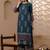 rayon block print straight kurta,teal blue,(s,m,l,xl,2xl,3xl)