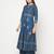 Rayon block print anarkali palazzo set,blue,(s,m,l,xl,2xl,3xl)