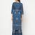 Rayon block print straight kurta palazzo set,blue,(s,m,l,xl,2xl,3xl)
