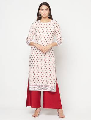 rayon digital screen print straight kurta,white,(s,m,l,xl,2xl,3xl) 1