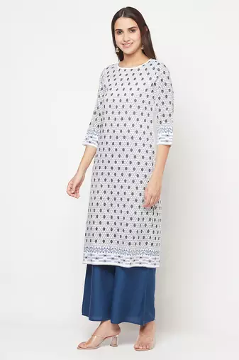 rayon digital screen print straight kurta,white,(s,m,l,xl,2xl,3xl)