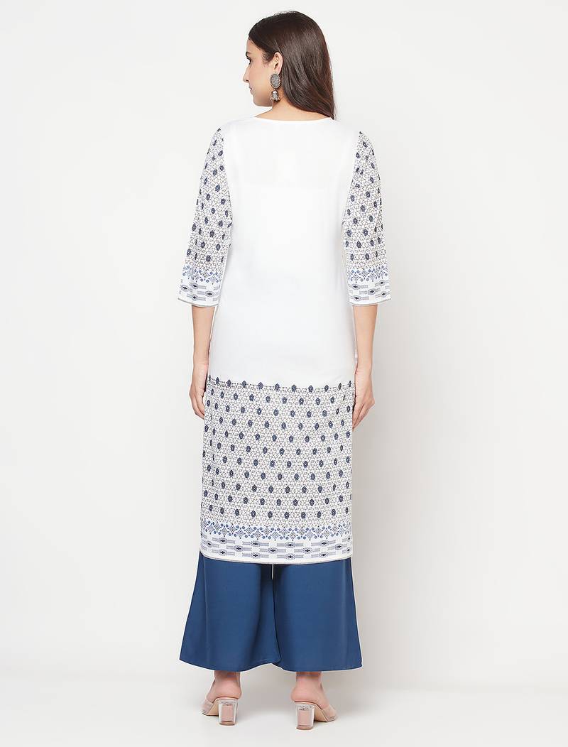 rayon digital screen print straight kurta,white,(s,m,l,xl,2xl,3xl)