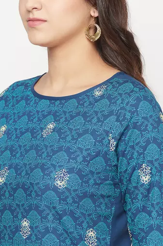 rayon digital screen print straight kurta,blue,(s,m,l,xl,2xl,3xl)