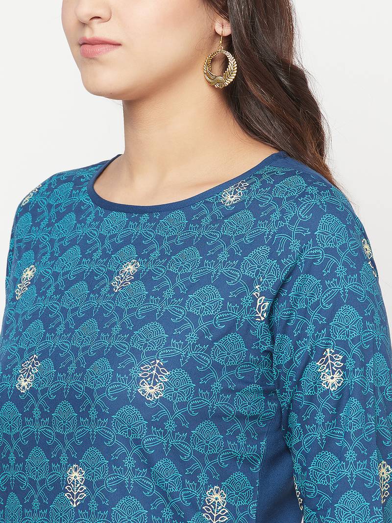 rayon digital screen print straight kurta,blue,(s,m,l,xl,2xl,3xl)