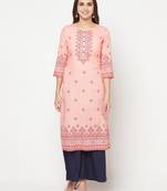 rayon digital screen print straight kurta,peach,(s,m,l,xl,2xl,3xl)