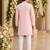 Peach lucknowi & sequence work rayon straight kurta
